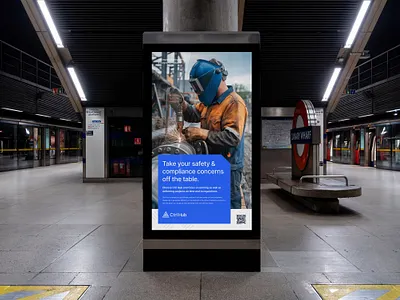 Ctrl Hub Poster advert advertising b2b billboard brand business corporate digital grid layout out of home strategy tone of voice ui ux