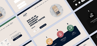 Coffee Shop UX Design & Development coffee coffee brand react ui ux design web app web design