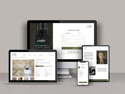 E-commerce product Jewerly Store ORI app design figma mobile app photoshop product design ui ui design uiux ux web design website