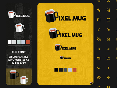 Pixel Mug branding design figma graphic design illustration logo ui ux web web design