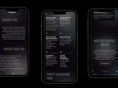 About Us concept minimalism mobile ui ui design