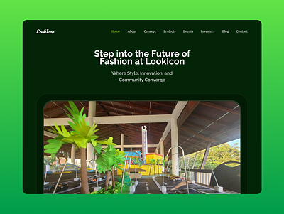 LookIcon – Fashion Brand Web Design app branding bytebigboss design fashion fashion brand graphic design green illustration imaginecorex logo lookicon modern typography ui ux vector web