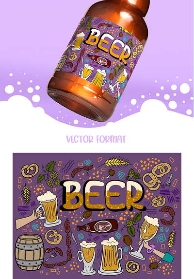 Craft Beer wrapping design 2d illustrator branding craft beer design graphic design illustration logo packaging design wrapping design