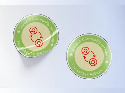 Community Sticker Design event sticker graphic design illustration sticker design sticker mockup student community sticker