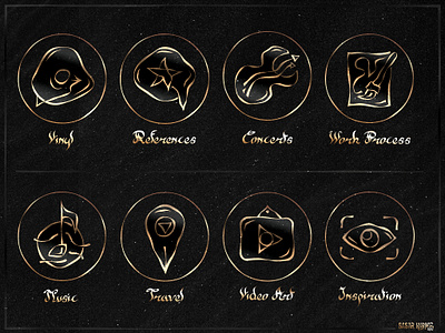 Highlights Icon Set dark highlights icondesign instagram