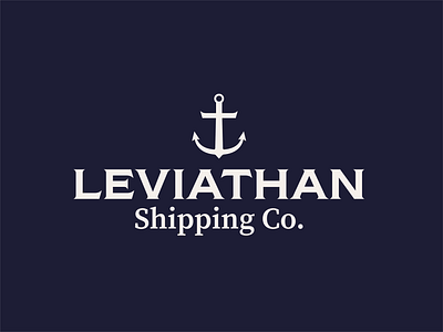 Leviathan Shipping Co. branding graphic design logo typography vector