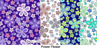 Power Flower Applications: Fashion, PVC, Wallpaper, Home Decor. surface design