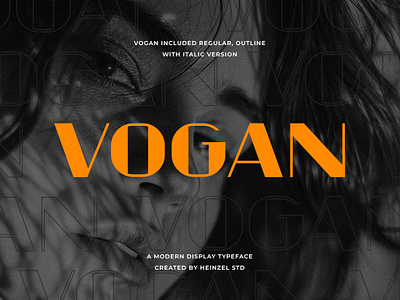 Vogan By Heinzel Std branding canva classy font commercial use cricut design digital font display graphic design heading font headline illustration logo magazine modern font procreate sans serif font typeface ui website