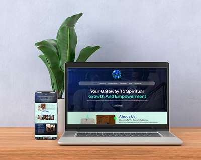 Enternal Life Center landing page uiux website design