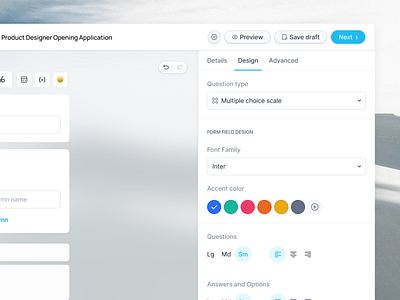 Form Builder v2.0 branding builder buttons components design system drag and drop form form builder form field input low code platform navigation product design search styleguide tab theme web website widgets