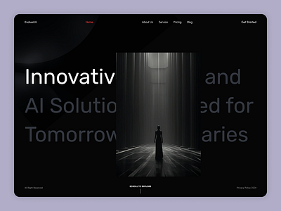 EvolveUX Portfolio Website design home page landing page portfolio ui ui kit uiux website