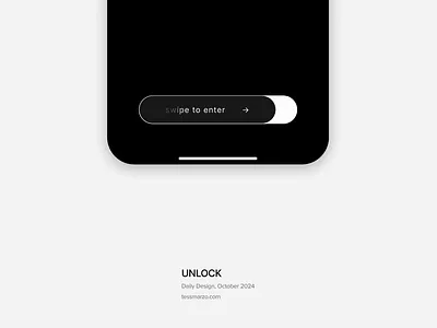Swipe to Enter UI animation app bar enter graphic design ios motion graphics navigation pay swipe ui unlock