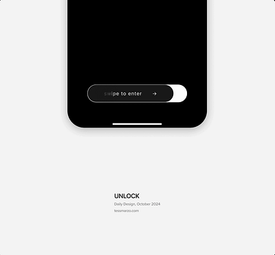 Swipe to Enter UI animation app bar enter graphic design ios motion graphics navigation pay swipe ui unlock