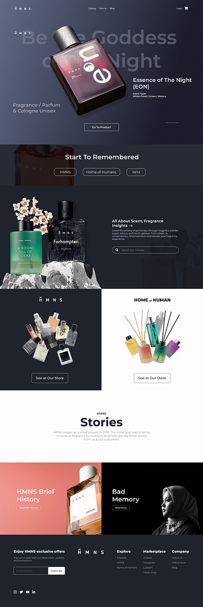 HMNS Website User Interface Design desain graphic design ui website