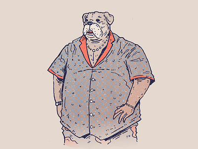 Inktober day 28: Jumbo art bulldog cartoon character character design design dog drawing illustration inktober jumbo