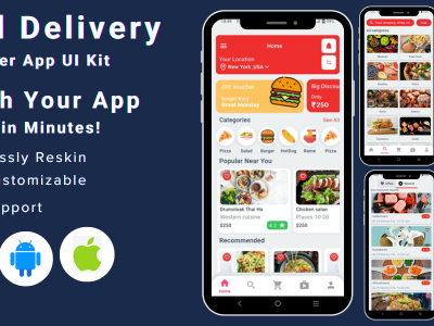 UberEats Clone - Food Delivery Flutter App UI Kit Template animation delivery flutter ui kit driver management food app food delivery app food ordering app logo online food delivery app online order app restaurant restaurant app restaurant food ordering app swiggy clone uber eats clone ui zomato clone