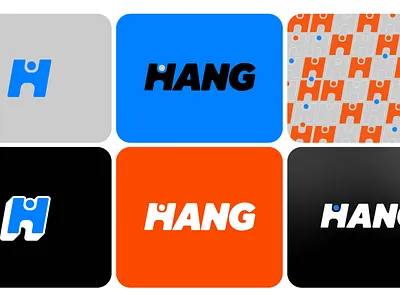 HANG Media Color branding color identity system logo sports branding visual system