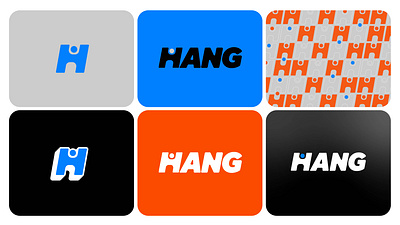 HANG Media Color branding color identity system logo sports branding visual system