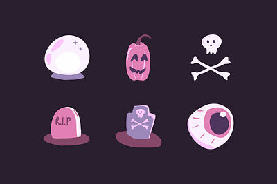 Cute Purple Halloween Collection object