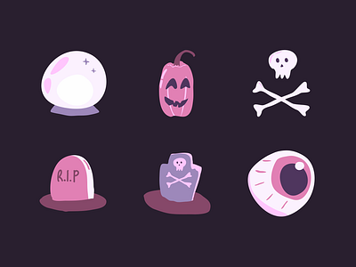 Cute Purple Halloween Collection object