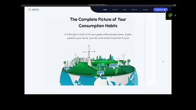 Sustainable Energy Banner Effect Short Video animation branding energy hero landing page ui