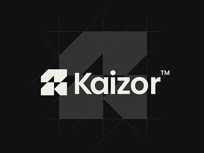 Kaizor brand identity design digital identity designer illustration k logo letter k logo logo icon logo mark saas tech technology