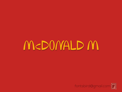 McDonalds M Font | Inspired form Mcdonald's Iconic M best font design donald font donald trum font font font design fonts bird food food font good font graphic design hot font illustration m font mcdonald font movie font pakhi font popular font rashed font restaurant font ui