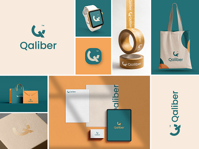 Qaliber logo branding custom logo design icon identity logo logo mark q logo q mark tech