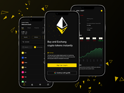 Crypto currency Application ui