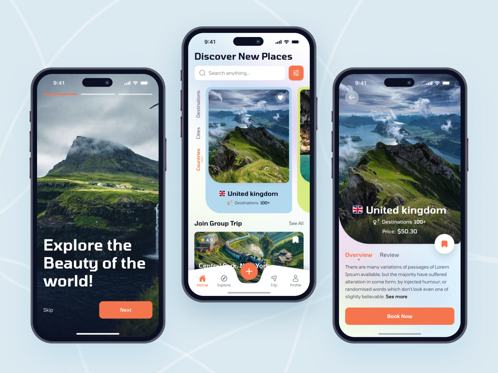 Travel Mobile App by Junayed Siddique on Dribbble