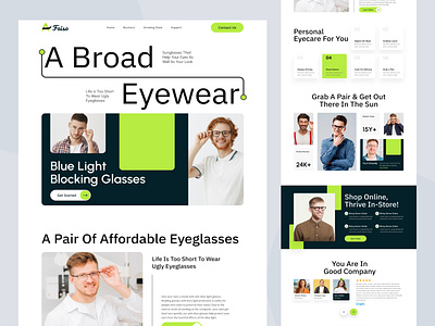 Eyewear Website Design design ecommerce website ecommerce website design eyeware eyewear website fashion landingpage product page ui ux website