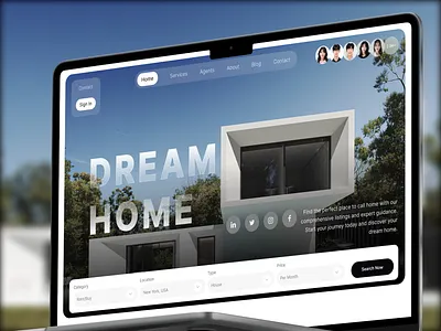 Modern Real Estate Hero Section 🏡 advanced property filters branding design dream home finder ecommerce find your dream home online landing page minimalist real estate design modern real estate website property search interface real estate hero section real estate ui design real estate uxui seamless property browsing ui ui design user friendly property search web design website design