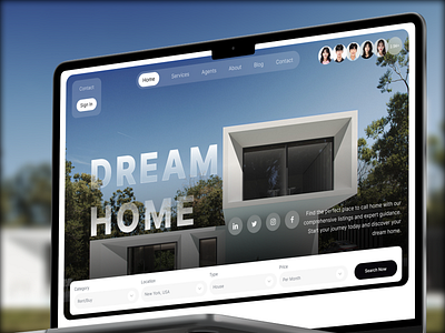 Modern Real Estate Hero Section 🏡 advanced property filters branding design dream home finder ecommerce find your dream home online landing page minimalist real estate design modern real estate website property search interface real estate hero section real estate ui design real estate uxui seamless property browsing ui ui design user friendly property search web design website design