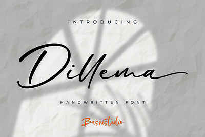 Dillema Handwritten Font branding design font graphic design illustration logo typography vector