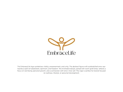 Embracelife simple and clean logo design (Unused) best logo brand logo branding braning logo design embracelife graphic design illustration logo logo design logo mark logo style new brand logo new logo ui vector yoga logo