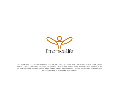 Embracelife simple and clean logo design (Unused) best logo brand logo branding braning logo design embracelife graphic design illustration logo logo design logo mark logo style new brand logo new logo ui vector yoga logo