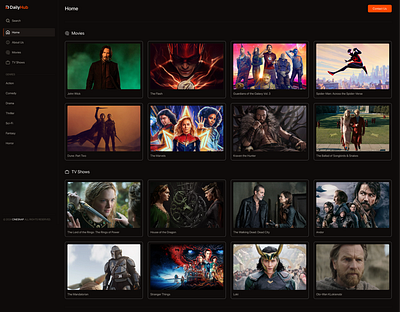 Movie Website design design template figma figma design free website template mobile uiux design movie website template design ui ui ux design template user experience design user interface user interface design web design website website design website template