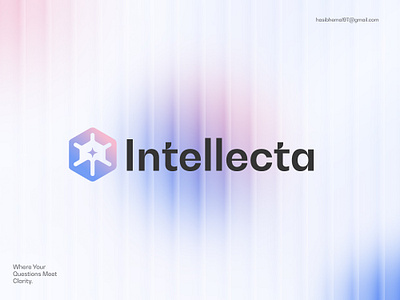 Intellecta - AI Research Company ai logo ai research logo brand identity branding creative logo logo logo design logo designer logodesign logodesigner logomark logotype modern logo nft logo research company logo research industry