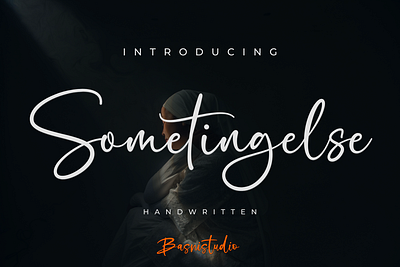 Sometingelse Handwritten Font bran brush font calligraphy font handwritten font lettering font logo logofont logotype modernfont natural font romanticfont typography