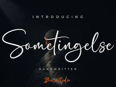 Sometingelse Handwritten Font bran brush font calligraphy font handwritten font lettering font logo logofont logotype modernfont natural font romanticfont typography