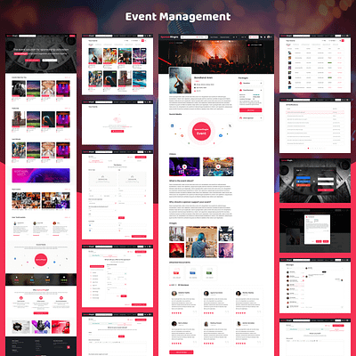 Event Management cleandesign creativedesign designinspiration designprocess designthinking event figmadesign minimalistdesign mobiledesign moderndesign sketchdesign uiinspiration uiux usercentereddesign userexperience webdesign webdesigntrends