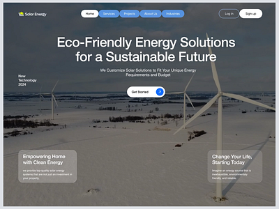 Solar Energy Website Design Animation | Orbix Studio alternative energy animation eco friendly electricity environmental home page landing page motion design nature orbix studio renewable energy website solar energy website solar power solar system sustainable turbine electricity ui ux web design website