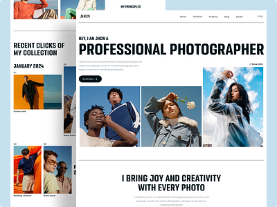 Photographer Porfolio Website creativephotography jhon minimalistdesign modernportfolio photogallery photographerwebsite photographyportfolio photographyui portfoliodesign professionalphotography visualstorytelling web web design website