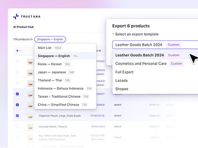 Table - Preset Filter Idea b2b data filter not just concept realwork saas table