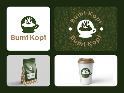 Bumi Kopi Logo brand branding coffee design logo graphic design logo logo design logo folio visual visual identity