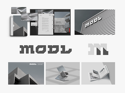 MODL Branding architecture brand brandbook branding building concrete filip guideline identity komorowski logotype magic minimal print stationery typo typografia typography vector wordmark