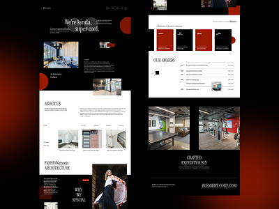 Blessert - A product exploratio where fashion meets architecture architectureuiux fashionwebsite