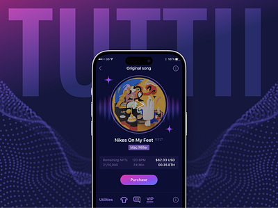 Tuttii Music app backend ios mobile app uxui