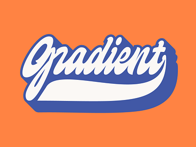 Gradient Lettering ae custom type gradient graphic design handlettering lettering letters logo logotype orange sticker type typography