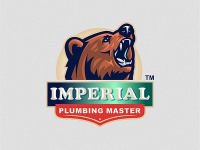 Bear Plumbing Logo branding design graphic design identity illustration logo mark plumber plumbing plumbing service tshirt vector